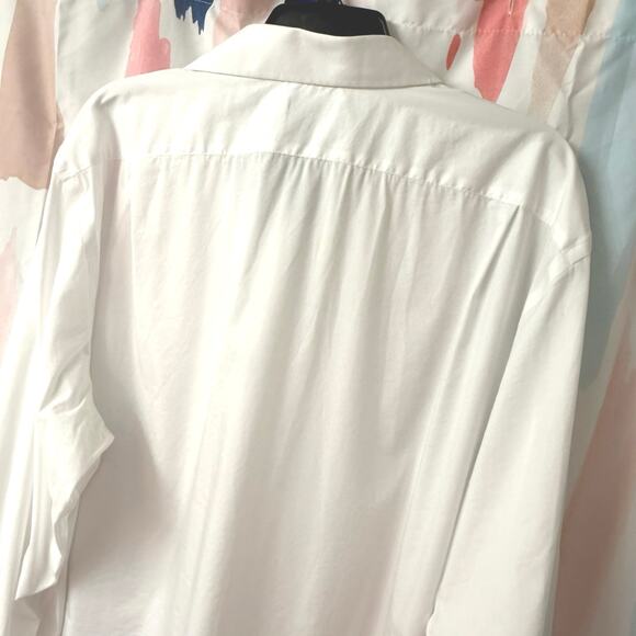 NWOT Lorenzo Uomo Performance Stretch Trim Fit Long Sleeve Button Front Shirt - Picture 6 of 10